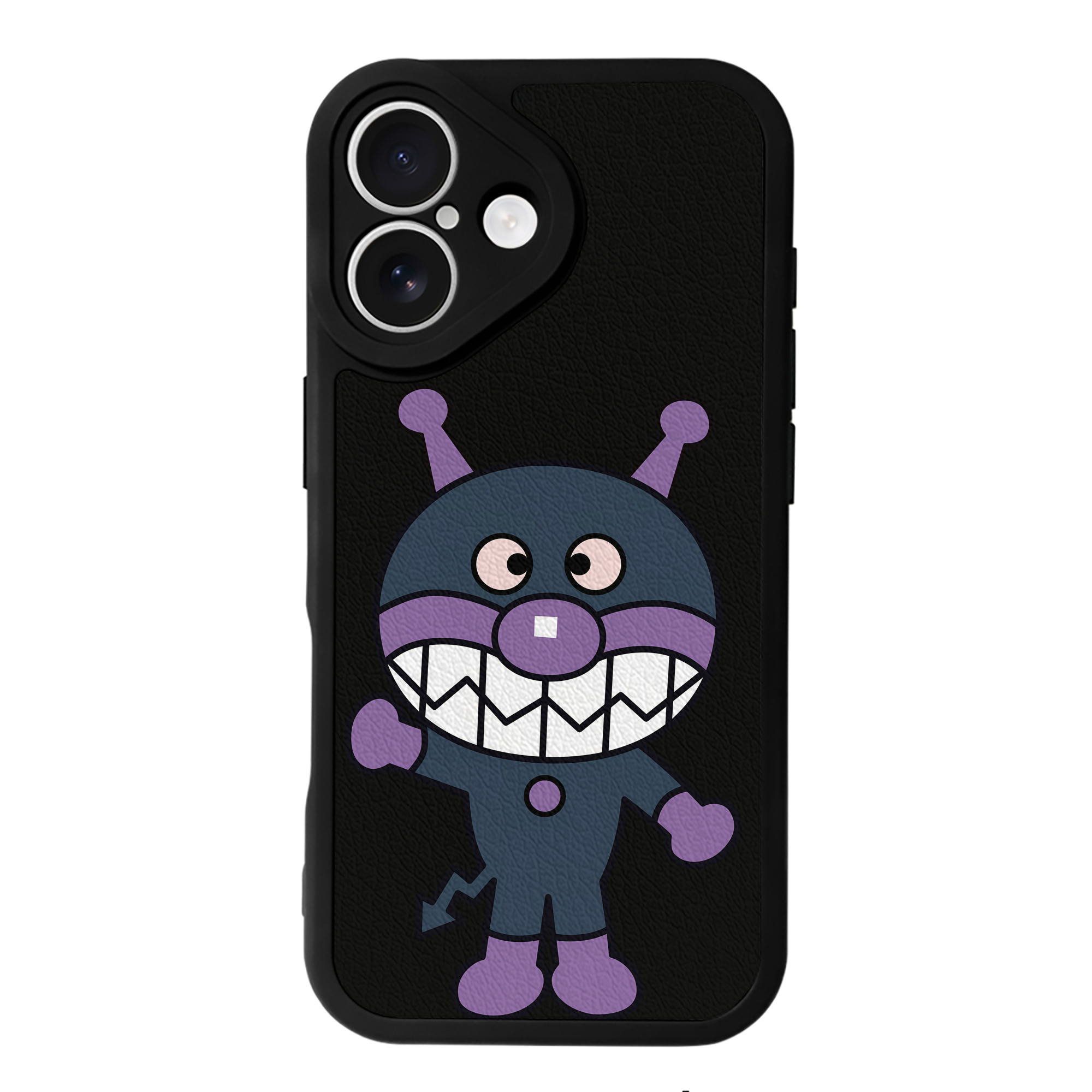 （画像用） アンパンマン Anpanman 【iPhone 16シリーズ対応】シリコンスマホケース（レザー調） 材質：シリコン